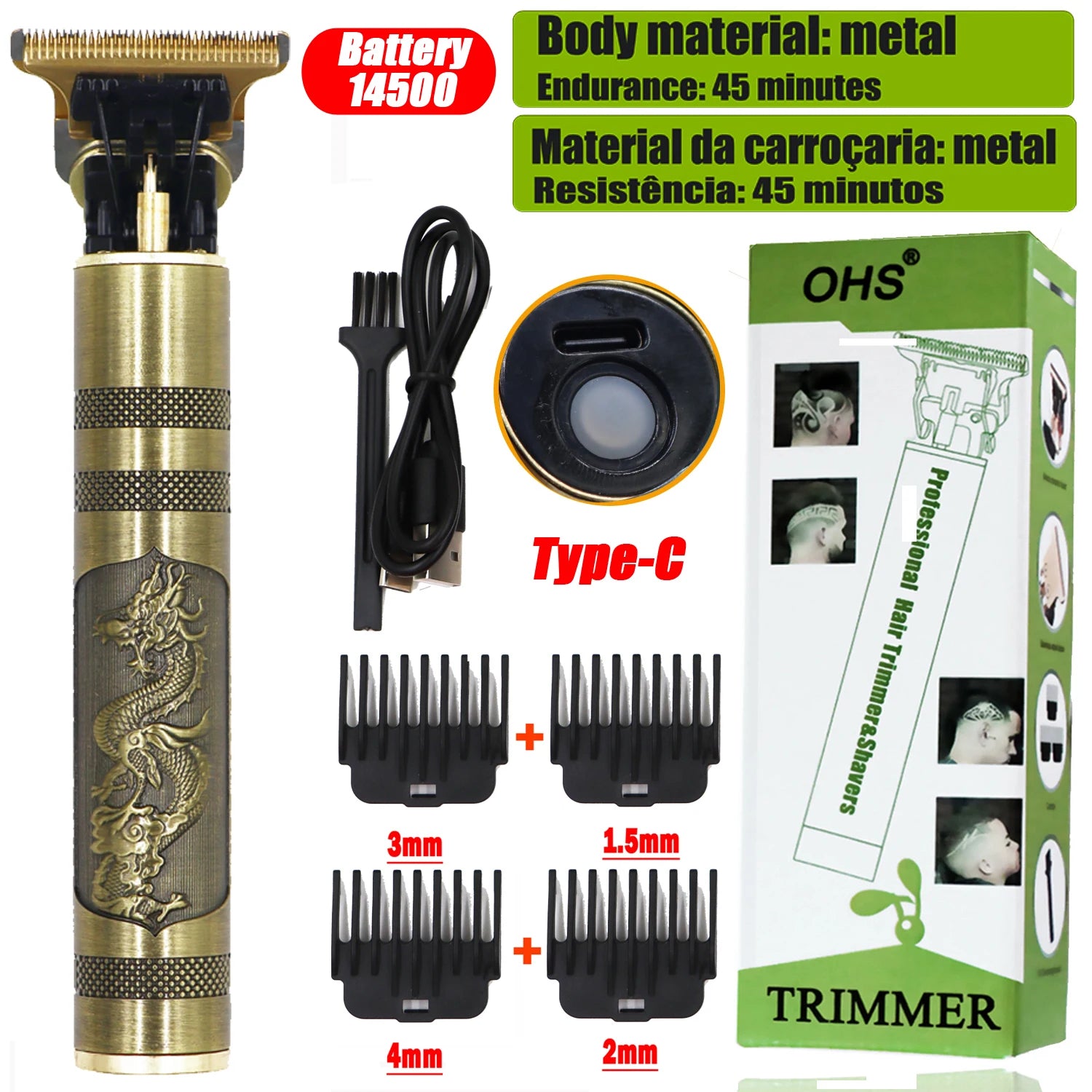 Rechargeable Electric Trimmer
